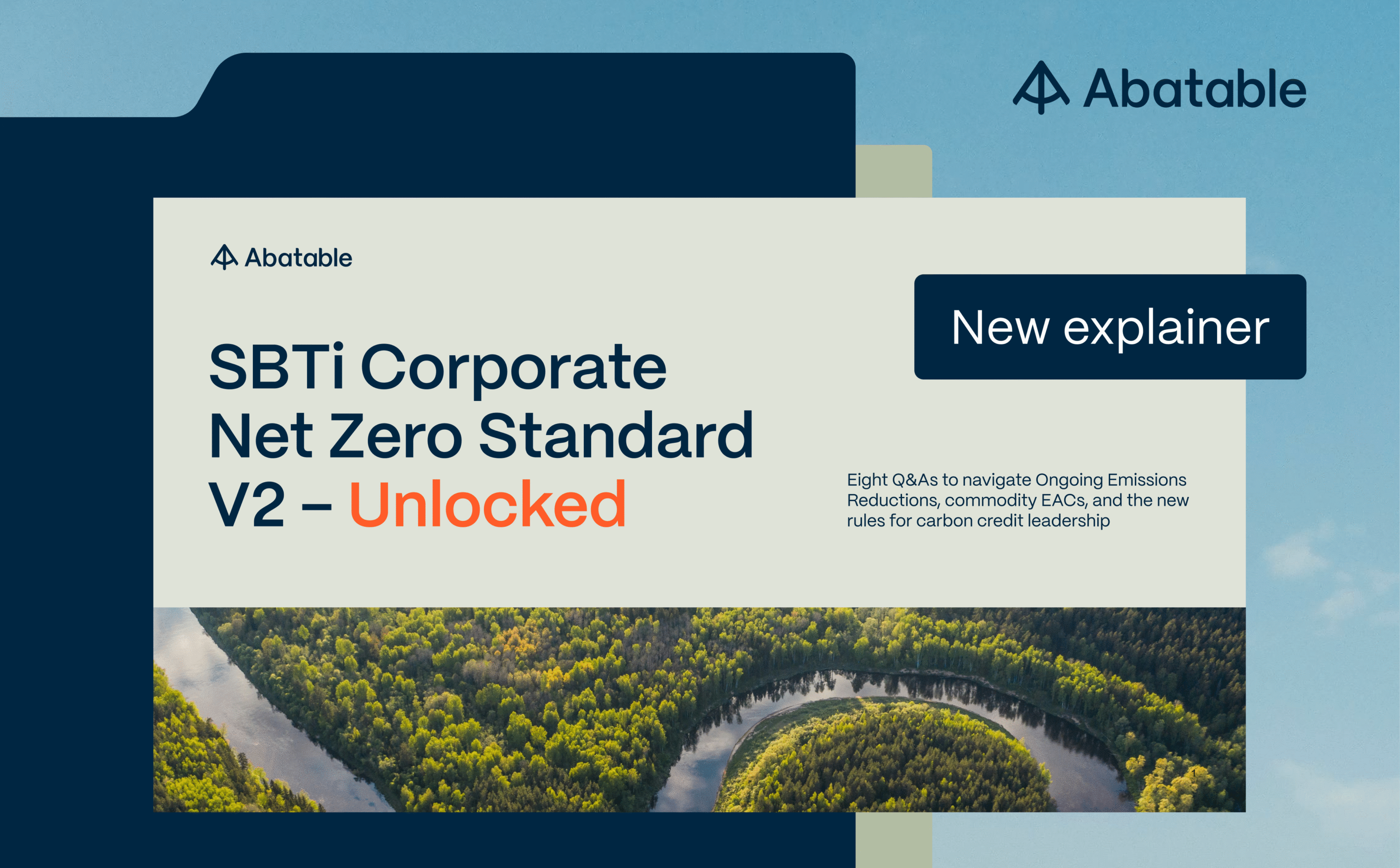 Abatable's SBTi Corporate Net Zero Standard V2 – Unlocked explainer